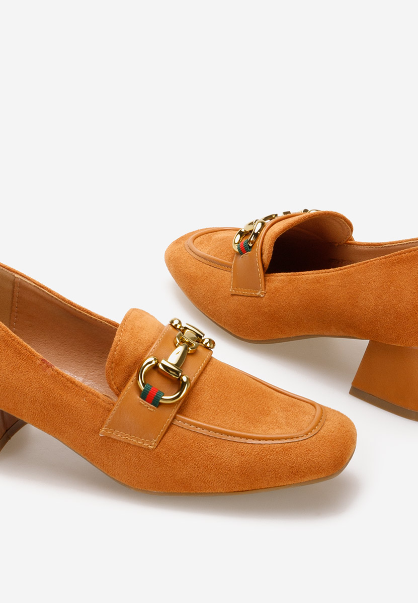 Mocassins à talon chameau Nasha