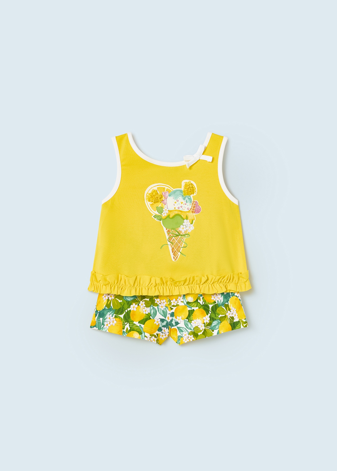 Conjunto de 2 peças em algodão sustentável para bebê
