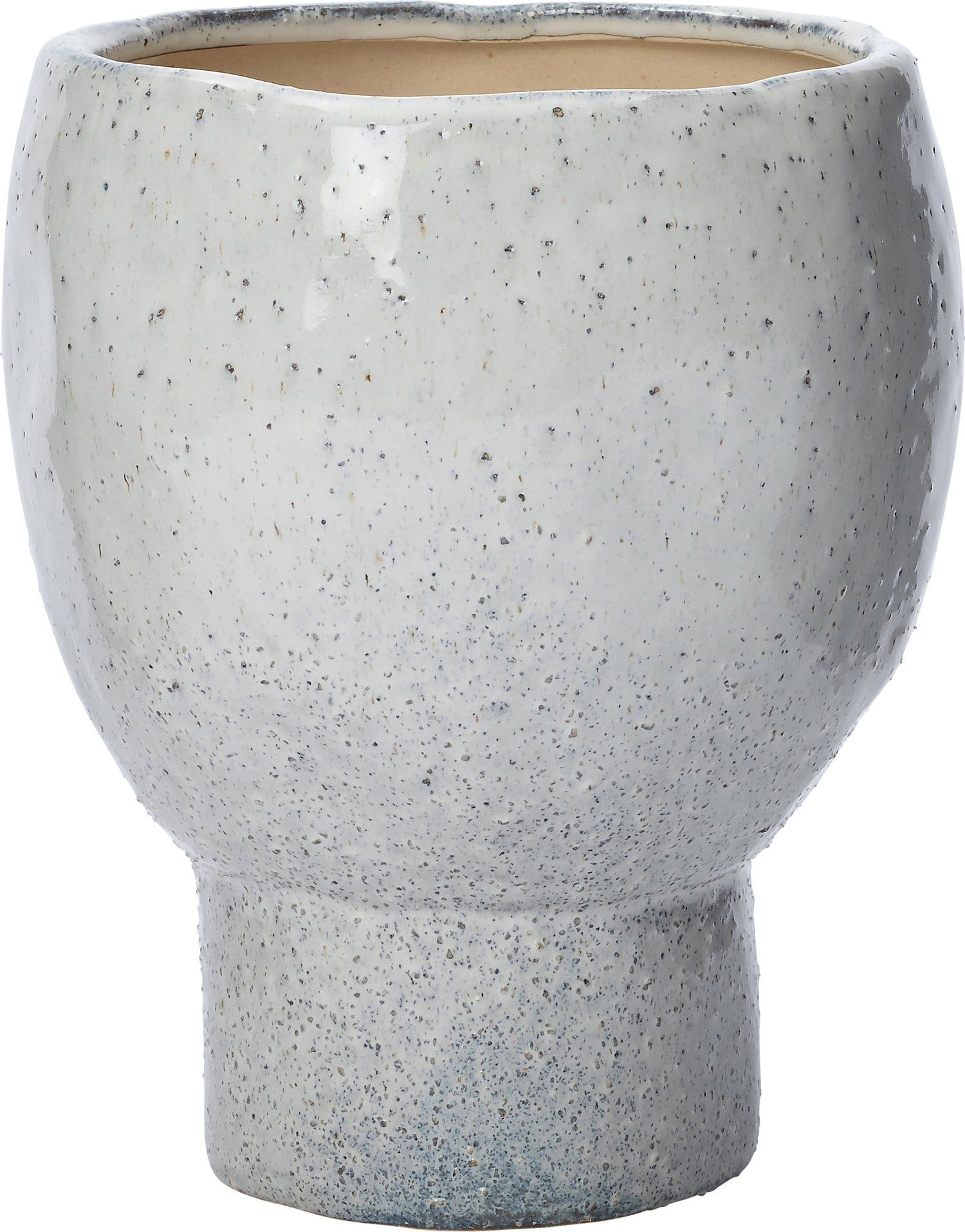 Intratuin bloempot Tessan wit D 13,5 H 15,5 cm