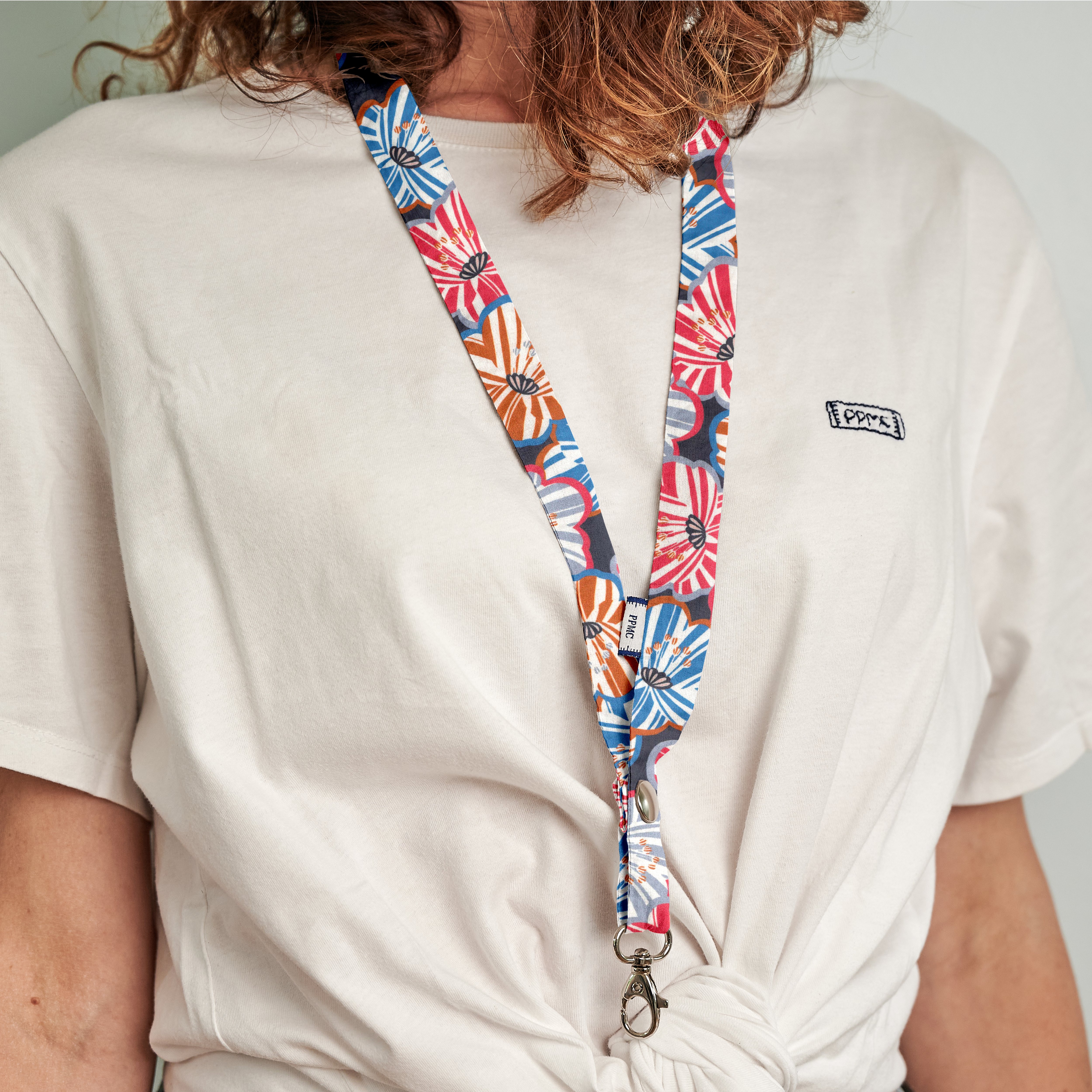 Porte-Clés Collier Anémones Rayées