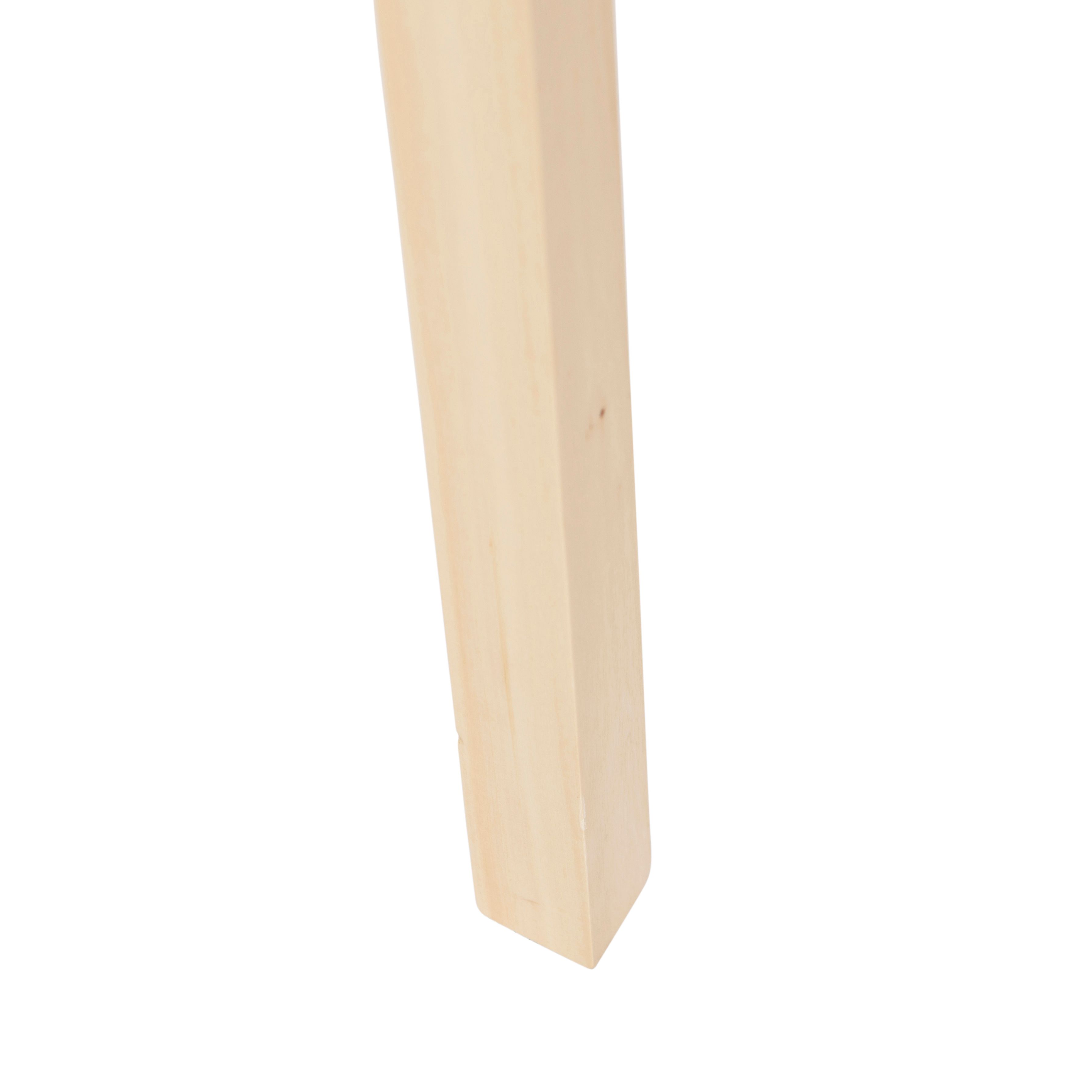 Vloerlamp tripod hout met roze velours kap 50 cm - Puros