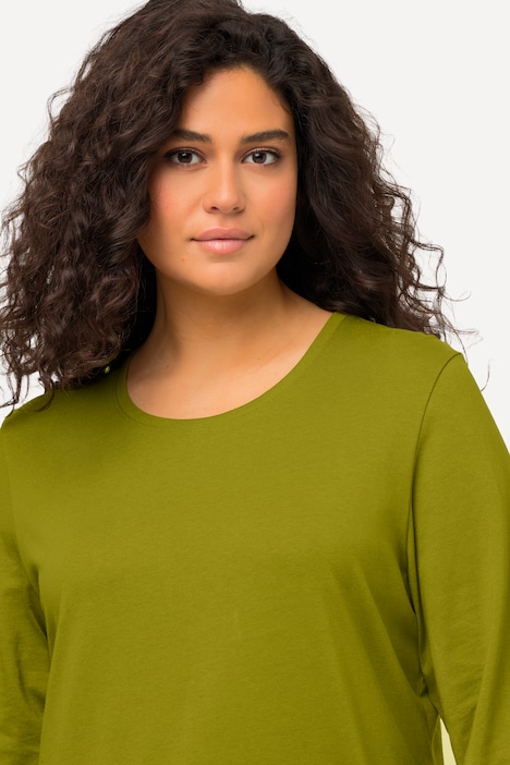 Shirt, Slim, Rundhalsausschnitt, Langarm