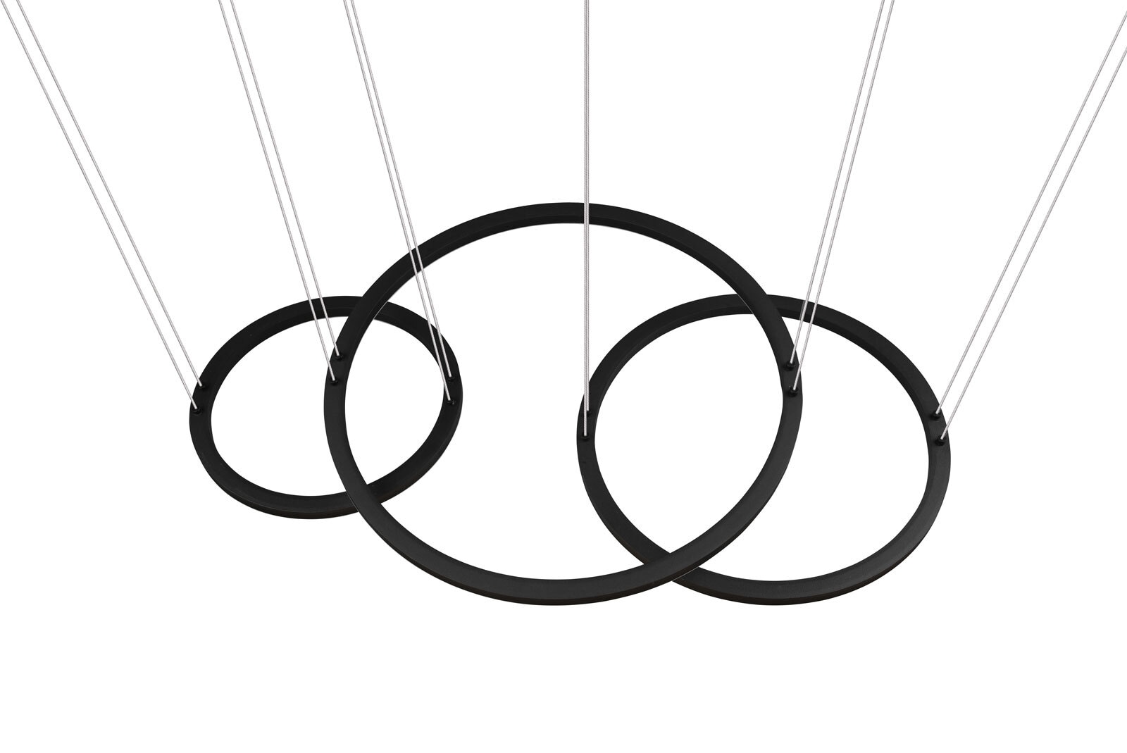 Morrison Pendelleuchte schwarz 323610332, B/H/T: 90 / 150 / 50 cm, Metall