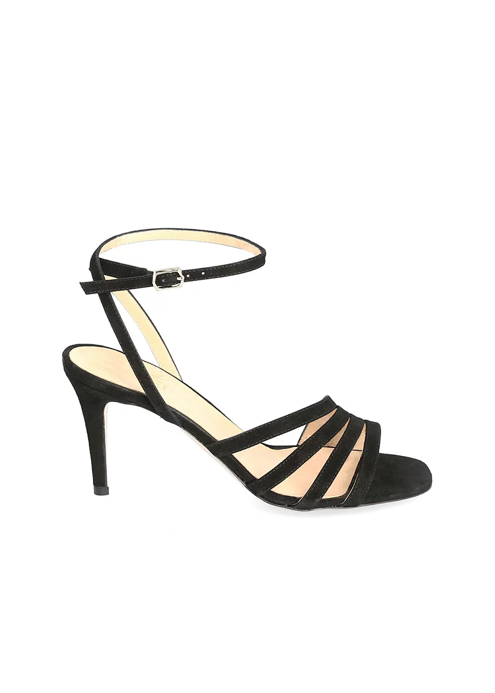 SANDALE MEG VELOURS NOIR