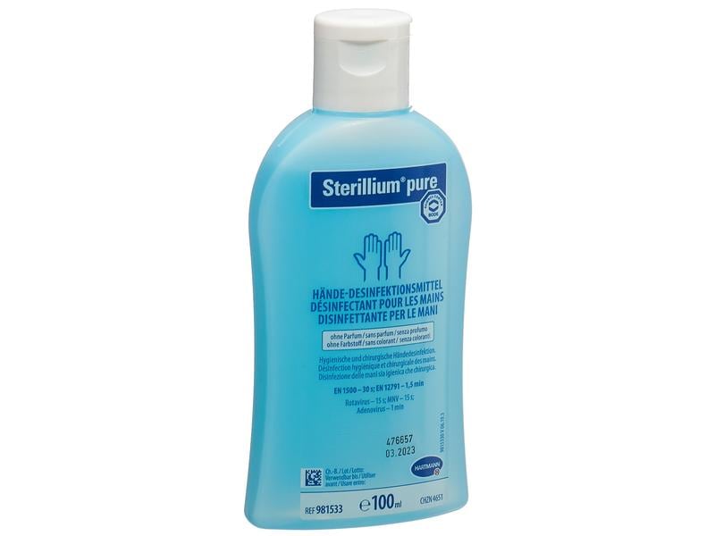 Sterillium Desinfektionsmittel Pure Hände 100 ml Gut verträgliches Händedesinfektionsmittel
