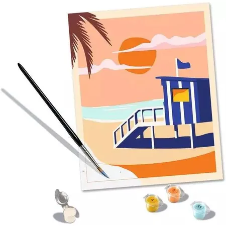 Ravensburger CreArt Malen nach Zahlen - Beach Cottage