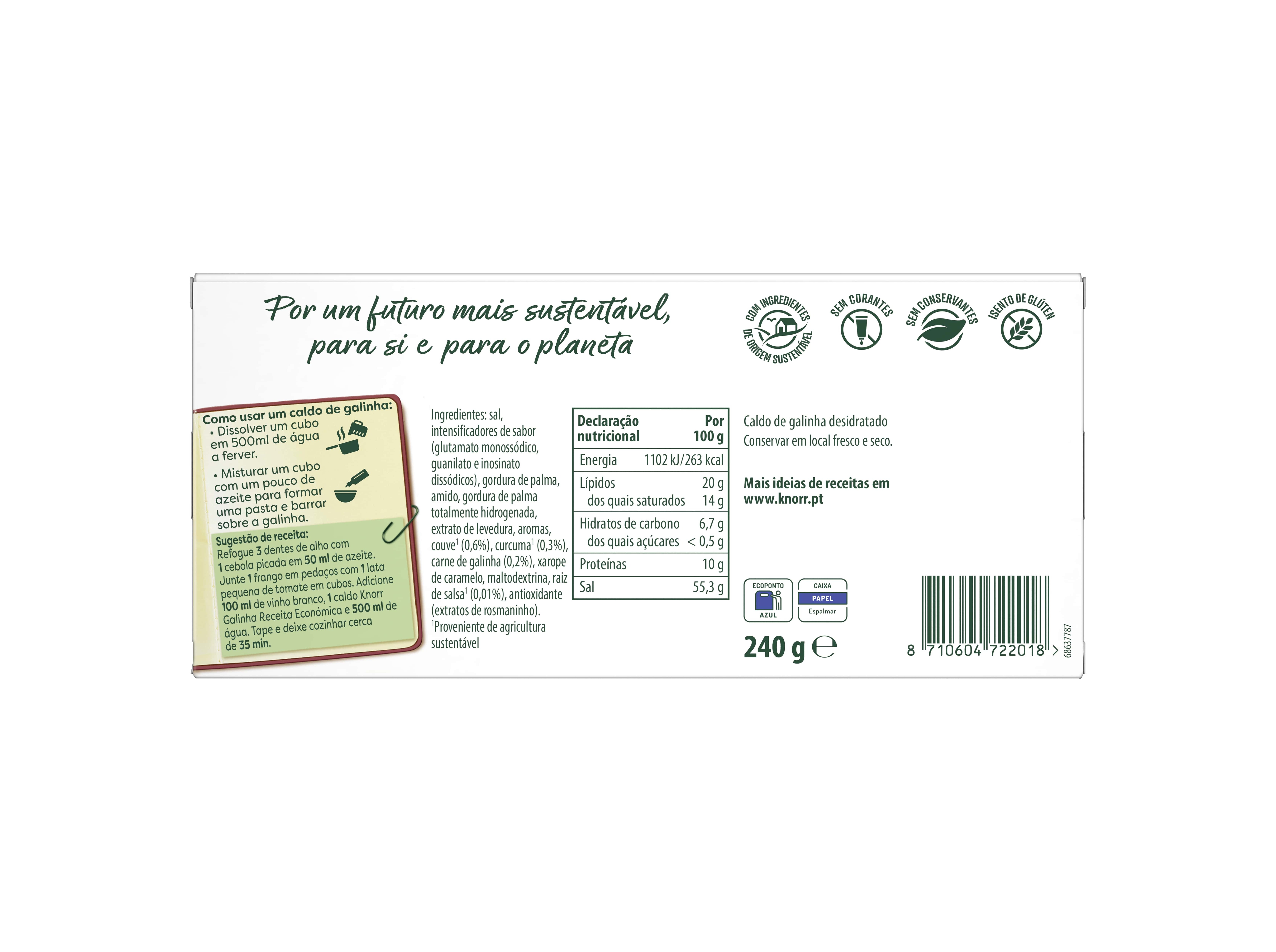 CALDO GALINHA KNORR 24 CUBOS