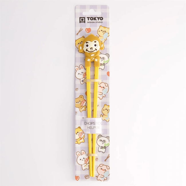 Tokyo Kinder Eetstokjes Aap Licht Bruin 22cm