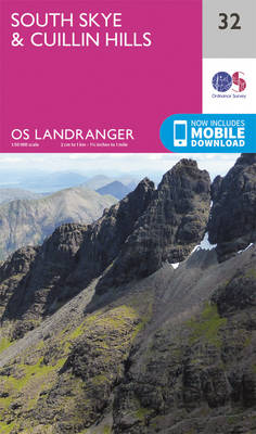 South Skye & Cuillin Hills - OS Landranger Map 032 (Sheet map, folded)