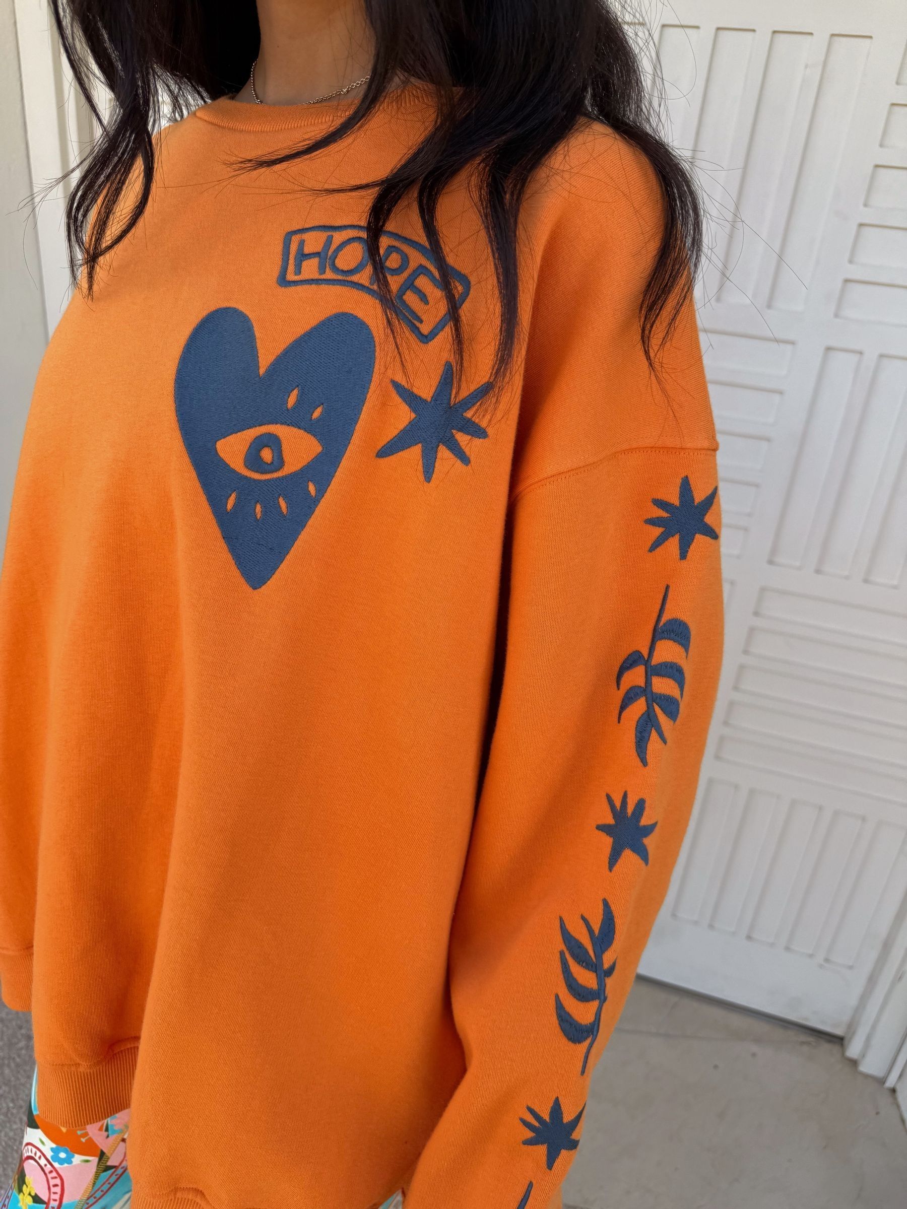 Oranje - Never Fully Dressed Embroidered Sweatshirt