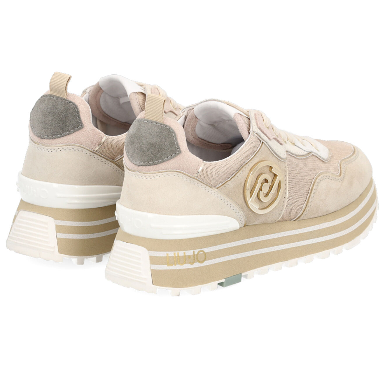 Liu-Jo Sneakers Tara beige/blanc/doré