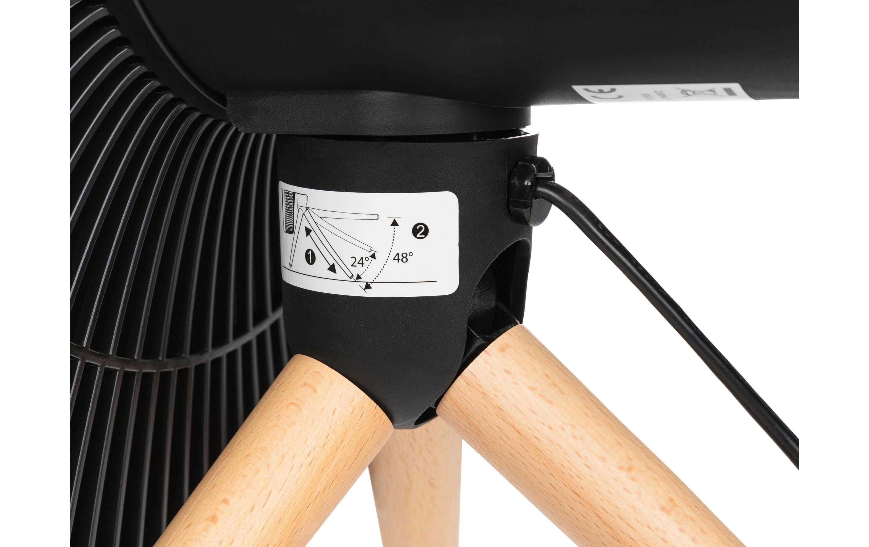 Bodenventilator Vayu-Terra SchwarzAbkühlung für im Büro und zu Hause