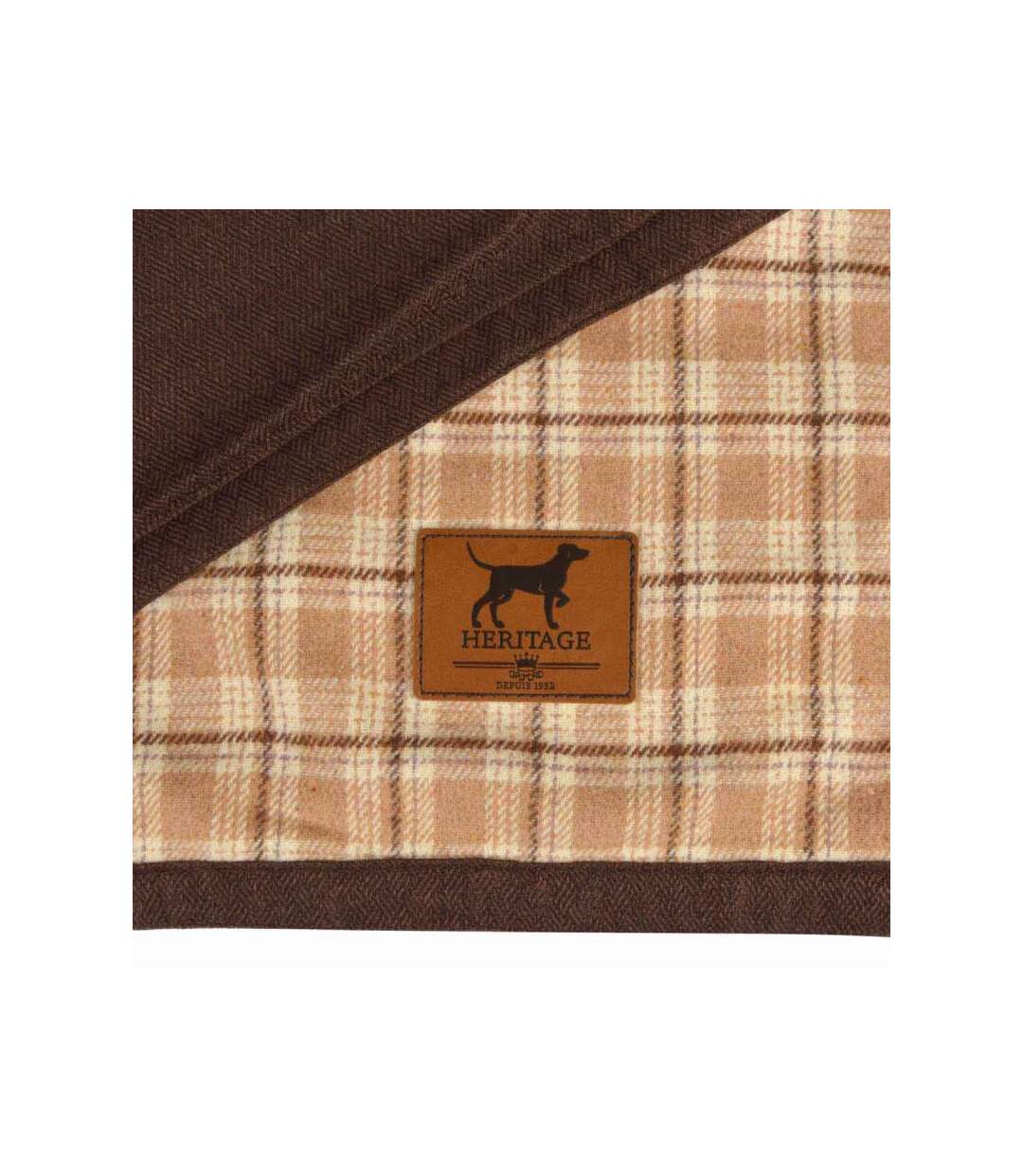Paris Prix - Plaid Pour Chien & Chat héritage 50x70cm Noisette