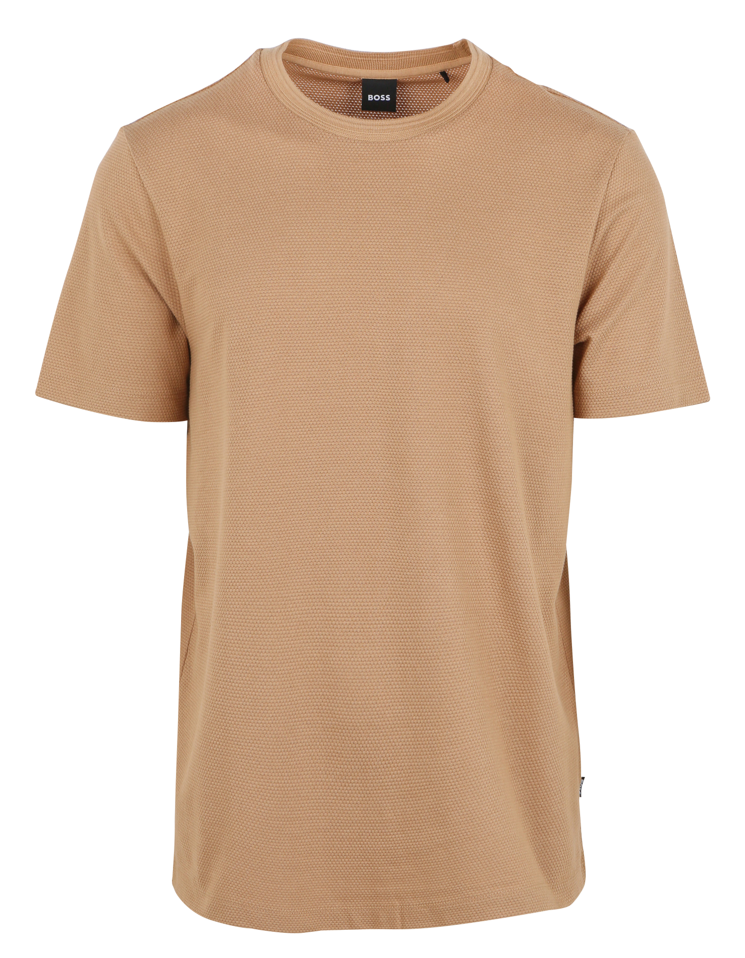 TIBURT - Tee-shirt col rond regular fit en coton mélangé | Beige