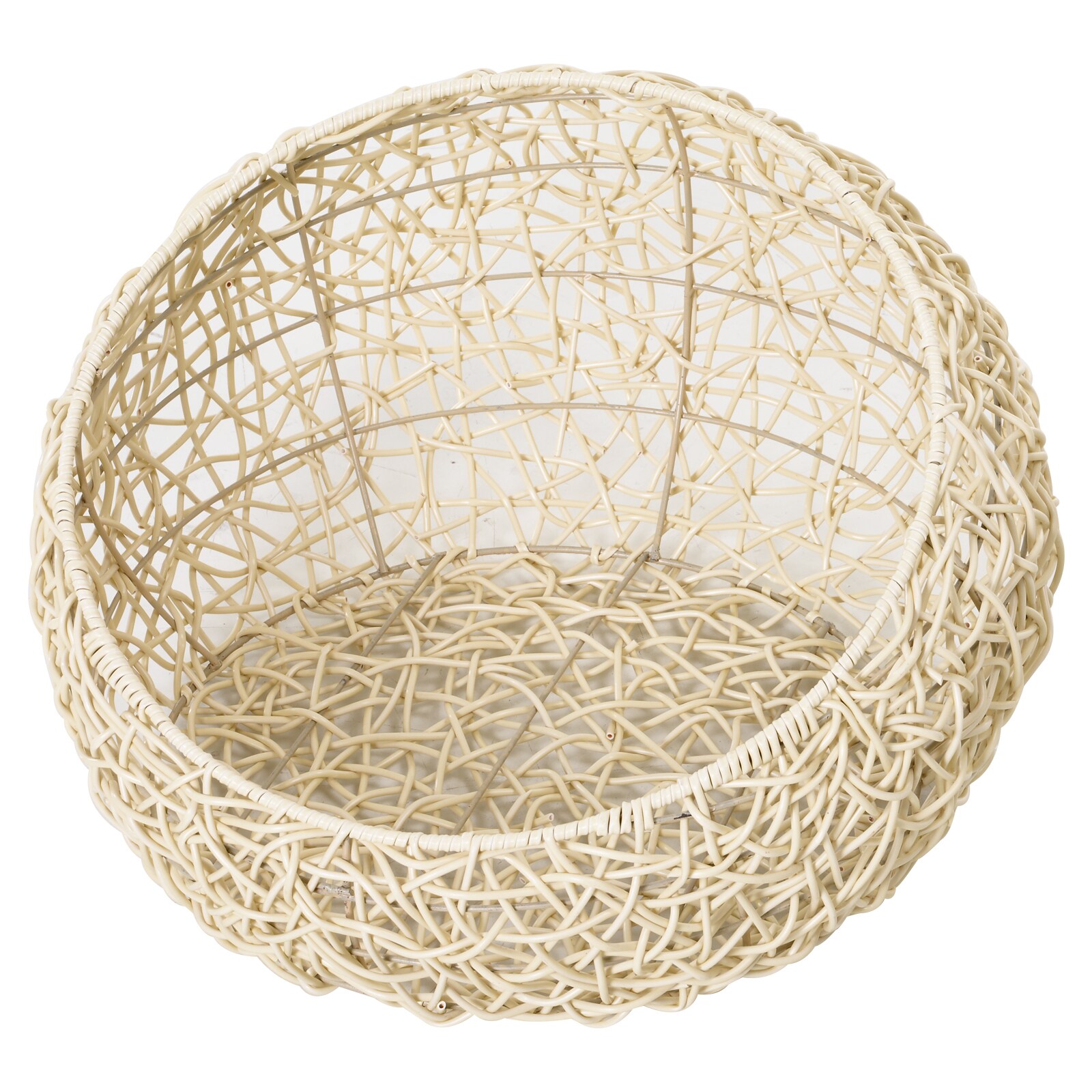 PawHut Katzenbett mit Kissen beige 56 x 35 cm (ØxH)