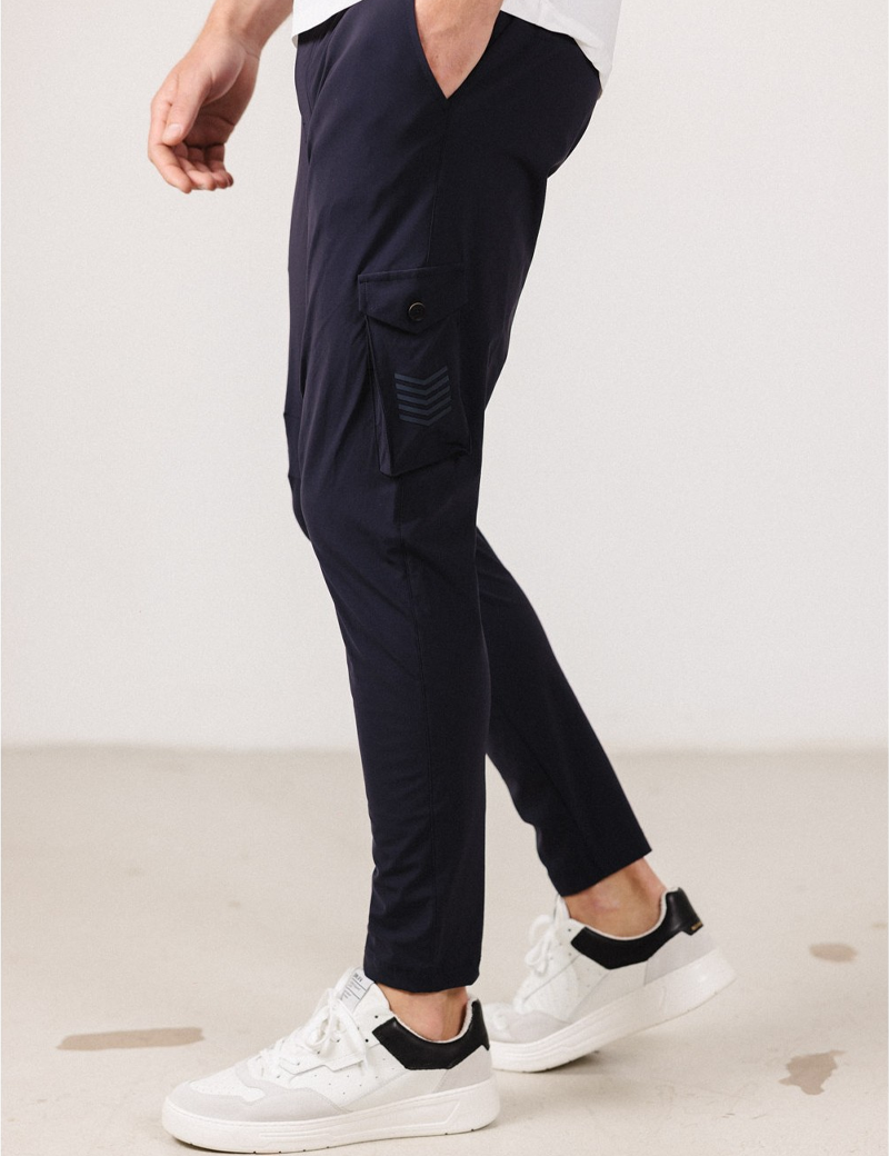 HBT PANTALON HOMME  CHRIS CARGO BLEU MARINE