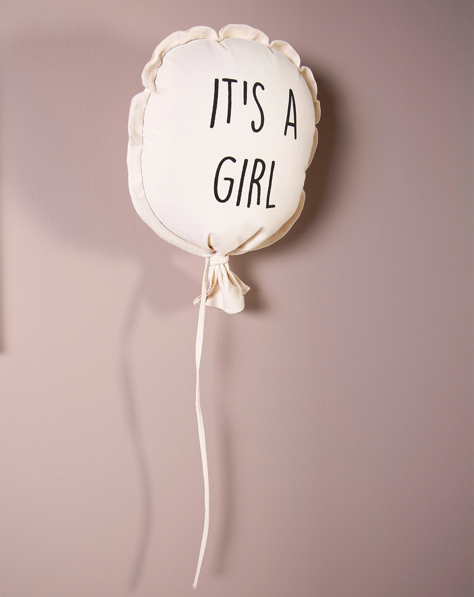 Wanddekoration BALLON GIRL (35x26) in natur