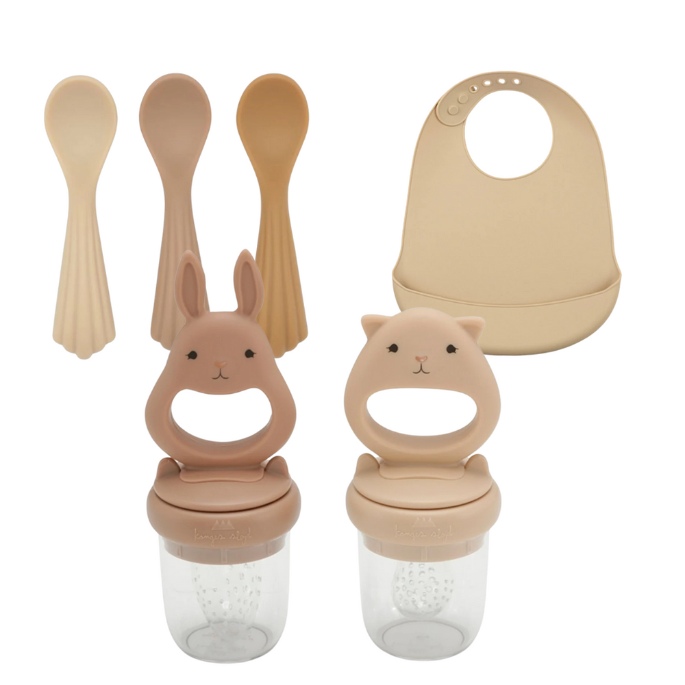 Spisestart - Sampak Beige/Rosa