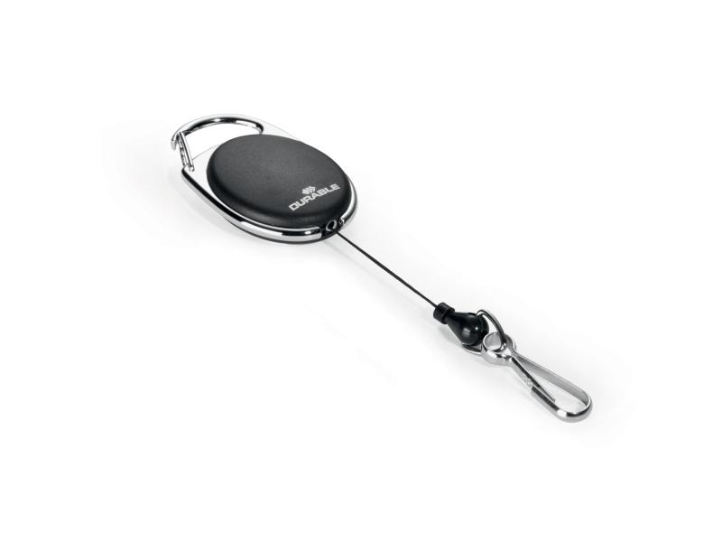 DURABLE Ausweishalter Style  Schwarz, 1 Stück Kartenhalter / Badgehalter