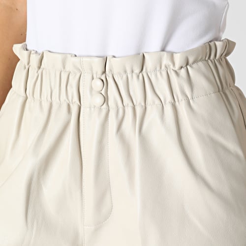 Short Enduit Femme Twix Beige