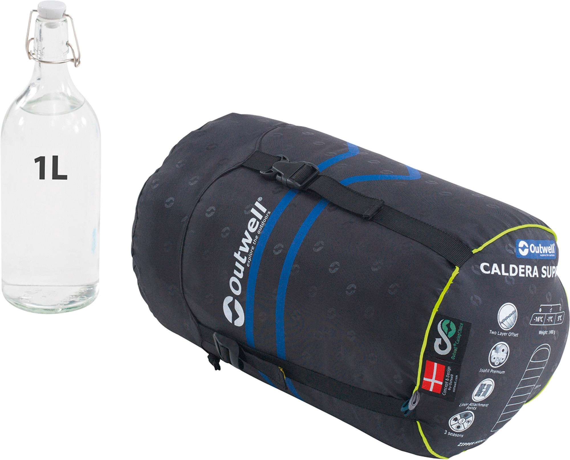 Outwell Caldera Supreme Deckenschlafsack blau 220 cm