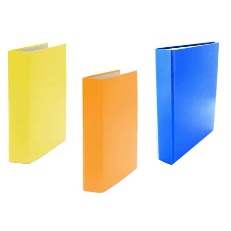 Livepac Office Ringbuch DIN A5, 2-Ring, 3 Stück, je 1x in hellblau, gelb und orange
