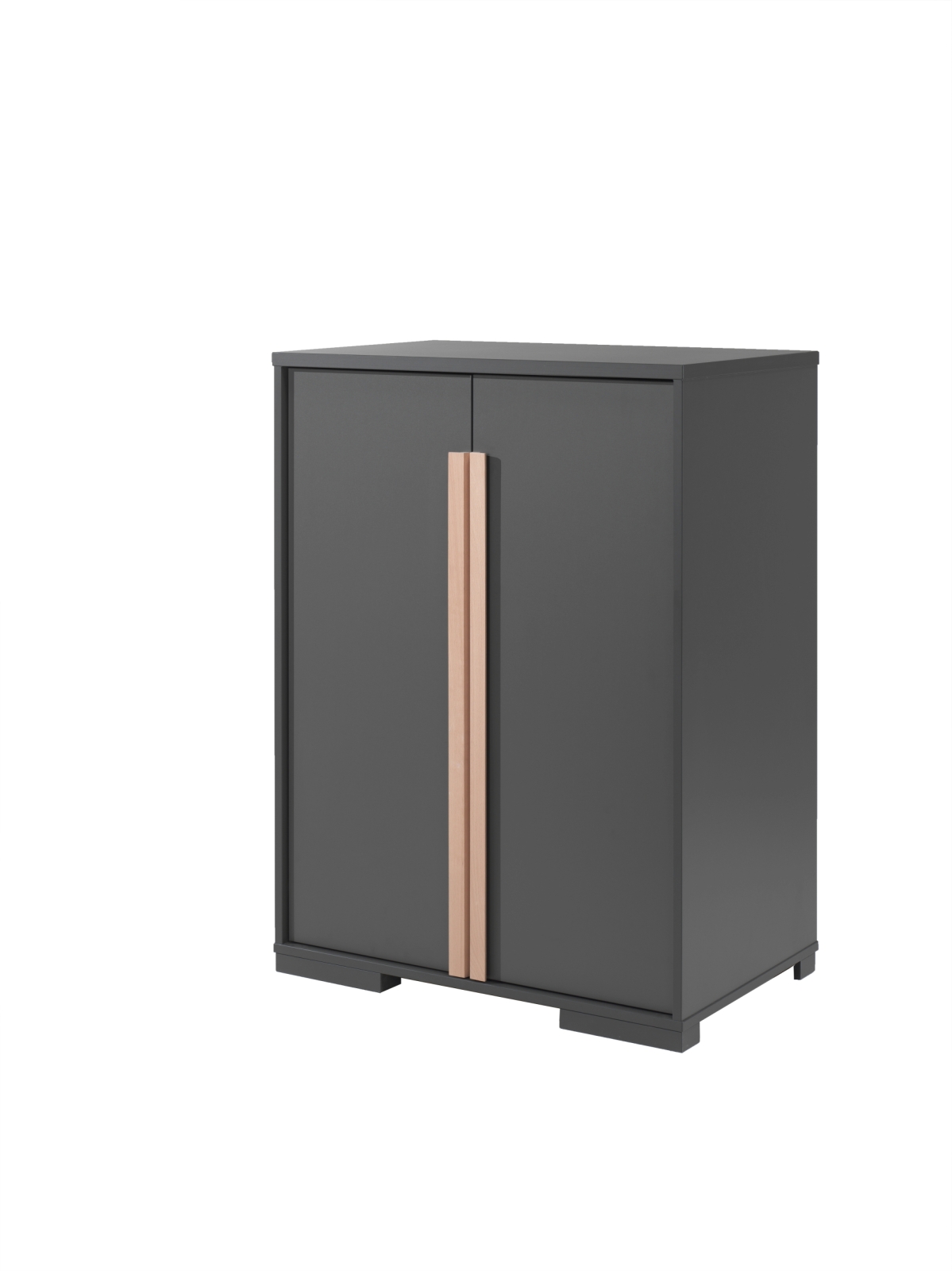 Kleiderschrank LONDON - anthrazit - 86 cm breit