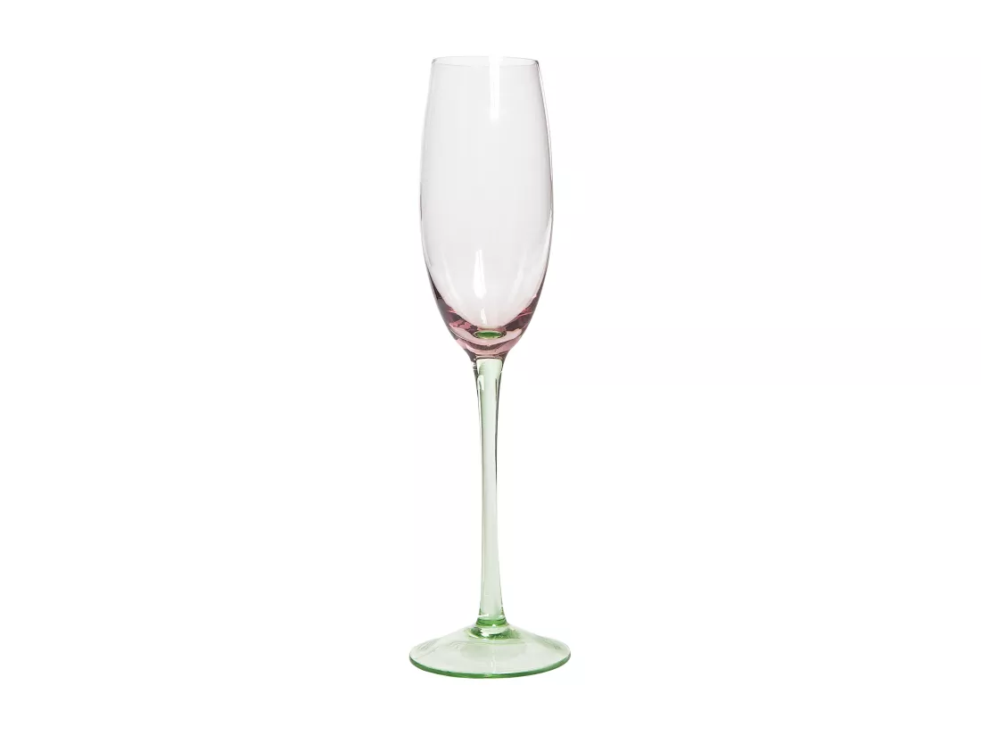 Lot de 4 flûtes à champagne DIOPSIDE 200 ml Rose
