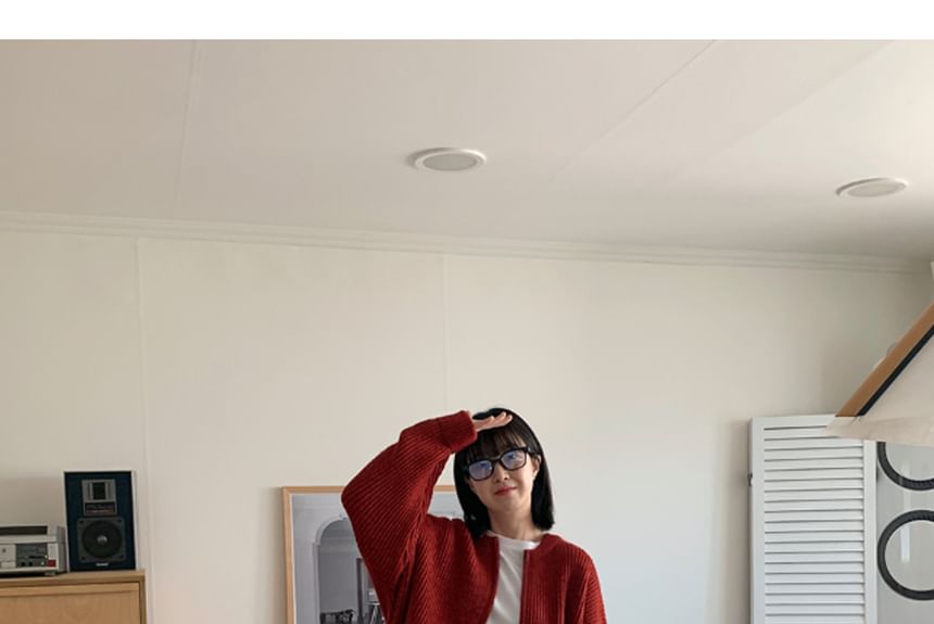 SeoulPop - Unisex ronde hals effen vest met rits en losse pasvorm