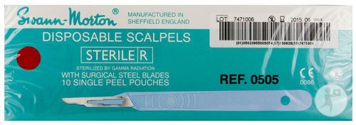 Swann Morton Scalpel S.m Disposabel Stérile N°15 10 Pièces