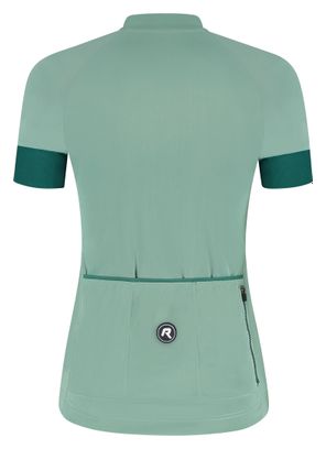 Maillot Manches Courtes Vélo Rogelli Modesta Menthe/Bleu Femme