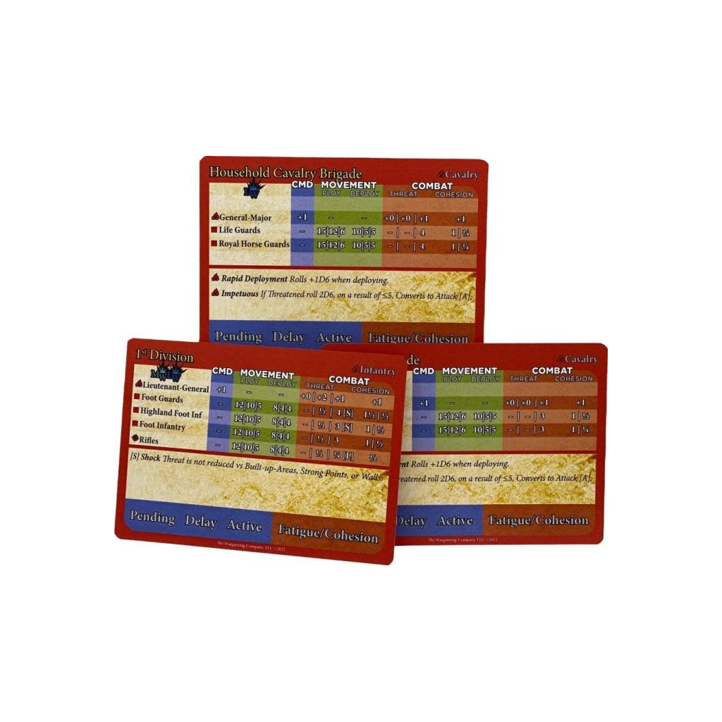 ESR English Stat Cards & Orders Pack (Mid War)