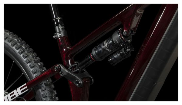 VTT Électrique Tout-Suspendu Cube Stereo Hybrid One55 C:68X SLX 750 Sram GX Eagle 12V 750 Wh 29'' Rouge Liquid Carbon 2024