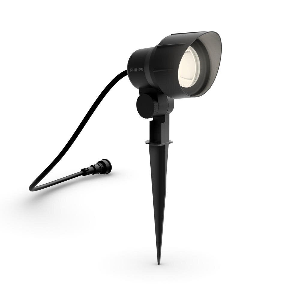 Philips LED grondspot Gardenlink verlengstuk in zwart 6W 600lm IP44