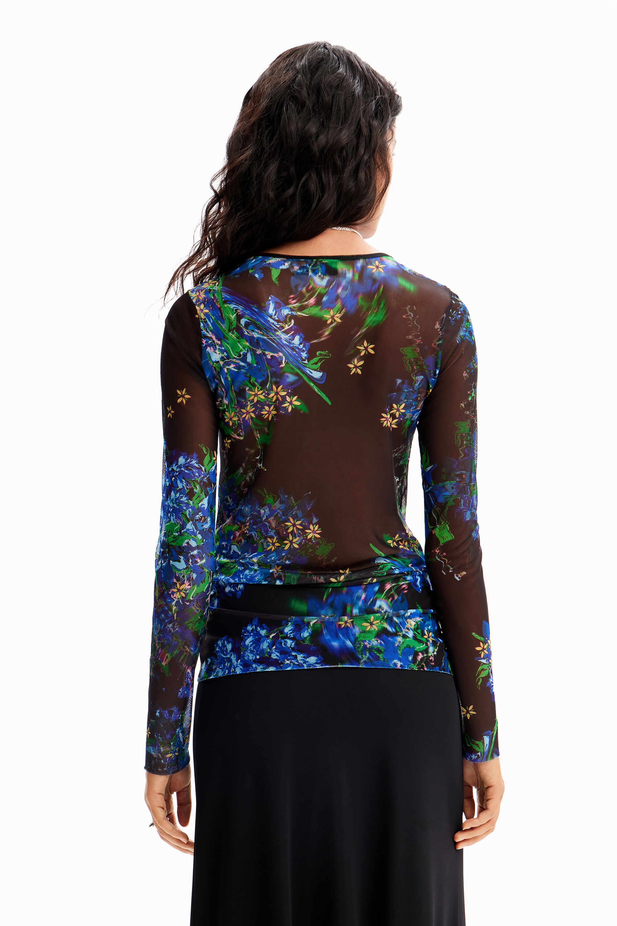 T-shirt tulle fleuri