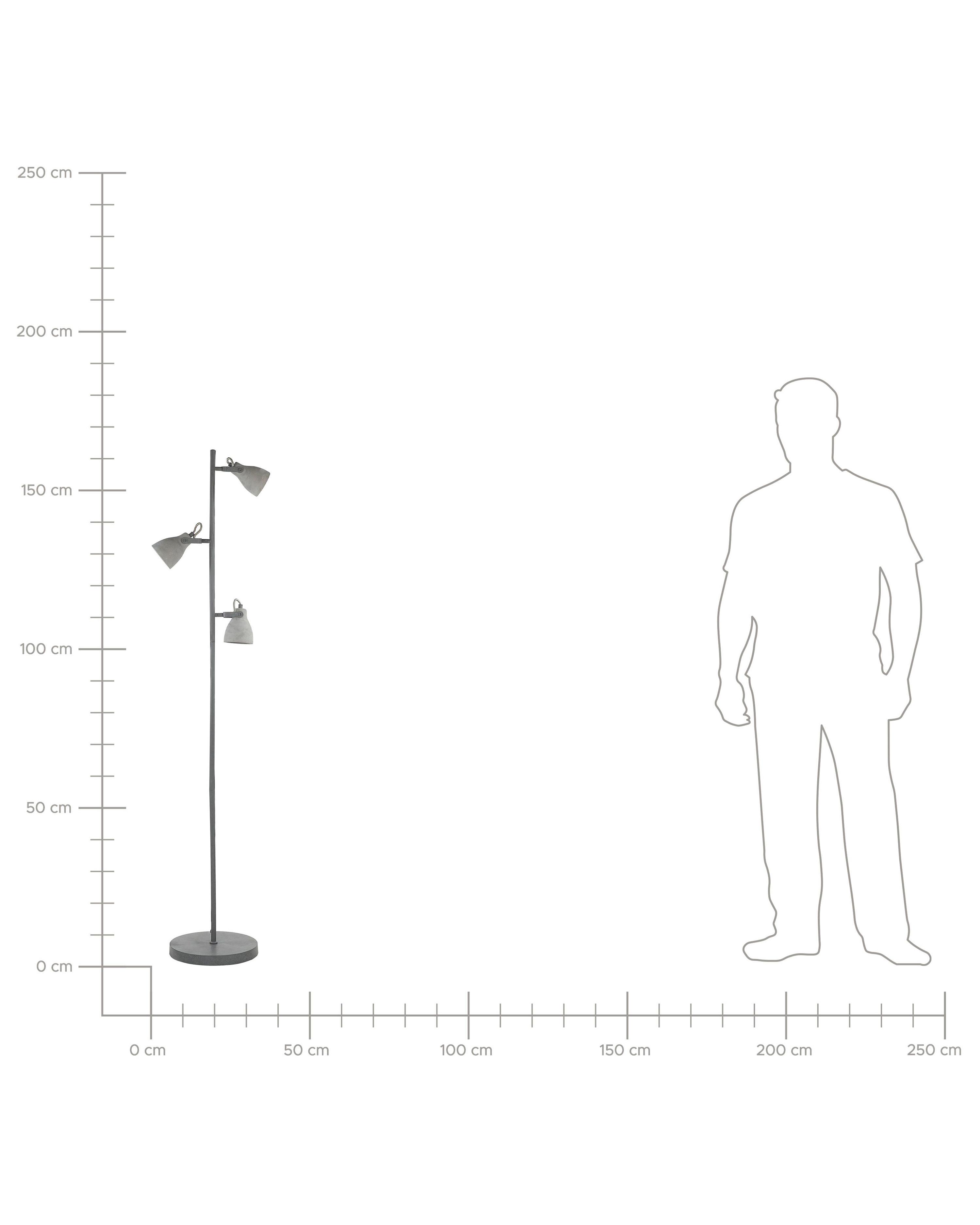 Staande lamp MISTAGO verstelbaar Beton Grijs