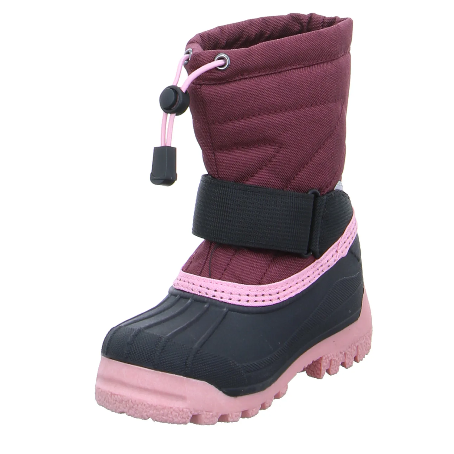 LICO Kinder-Snowboot Dunkelrot Synthetik  Schneestiefel