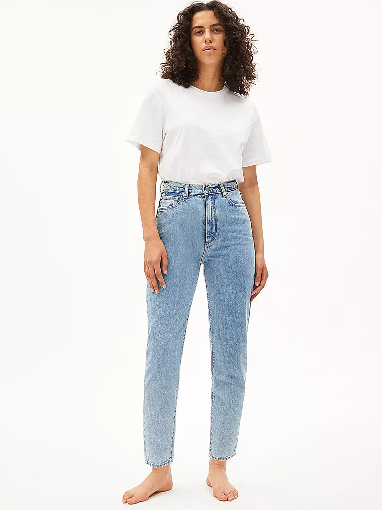 ARMEDANGELS Highwaist Jeans Mom Fit MAIRAA hellblau