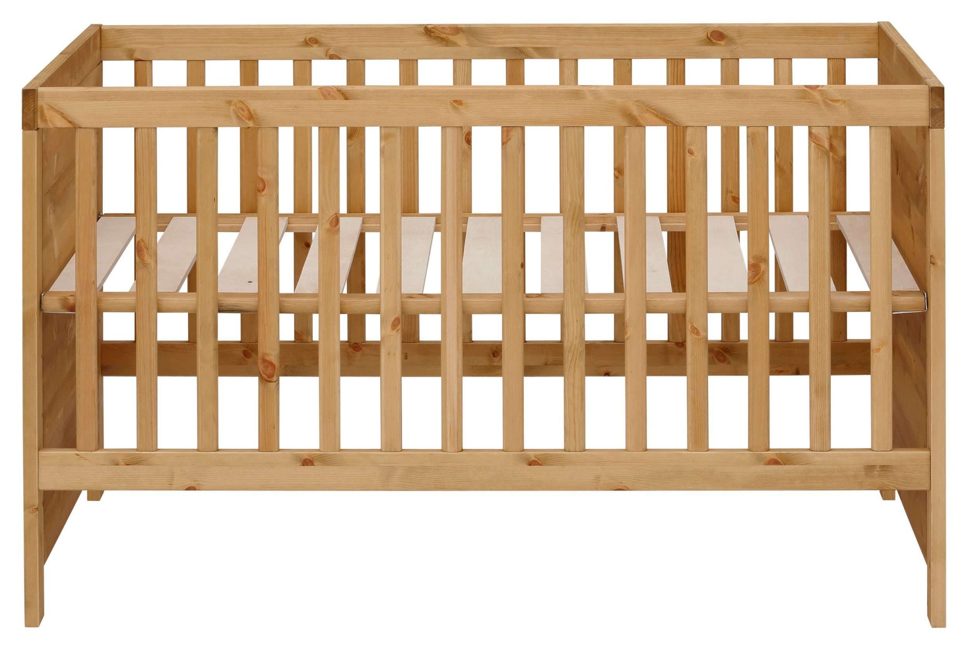 Lüttenhütt Babyzimmer-Komplettset »Indra, FSC® zertifiziertes Massivholz, zum Jugendzimmer umgestaltbar« Kleiderschrank, Bett, Kommode + Aufsatz, Unterbau-, Wand- & Standregal,