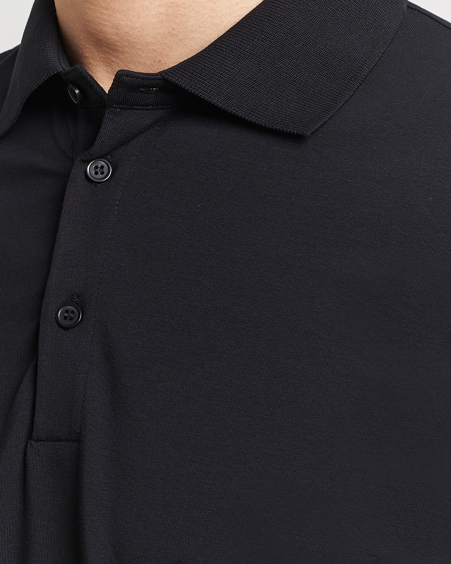 Filippa K Luke Lycra Poloshirt Black