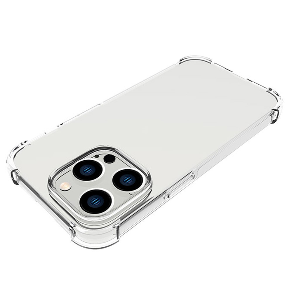 iPhone 14 Pro Gummi Hülle Case Slim Design mit Air Cushion Fallschutz - Transparent