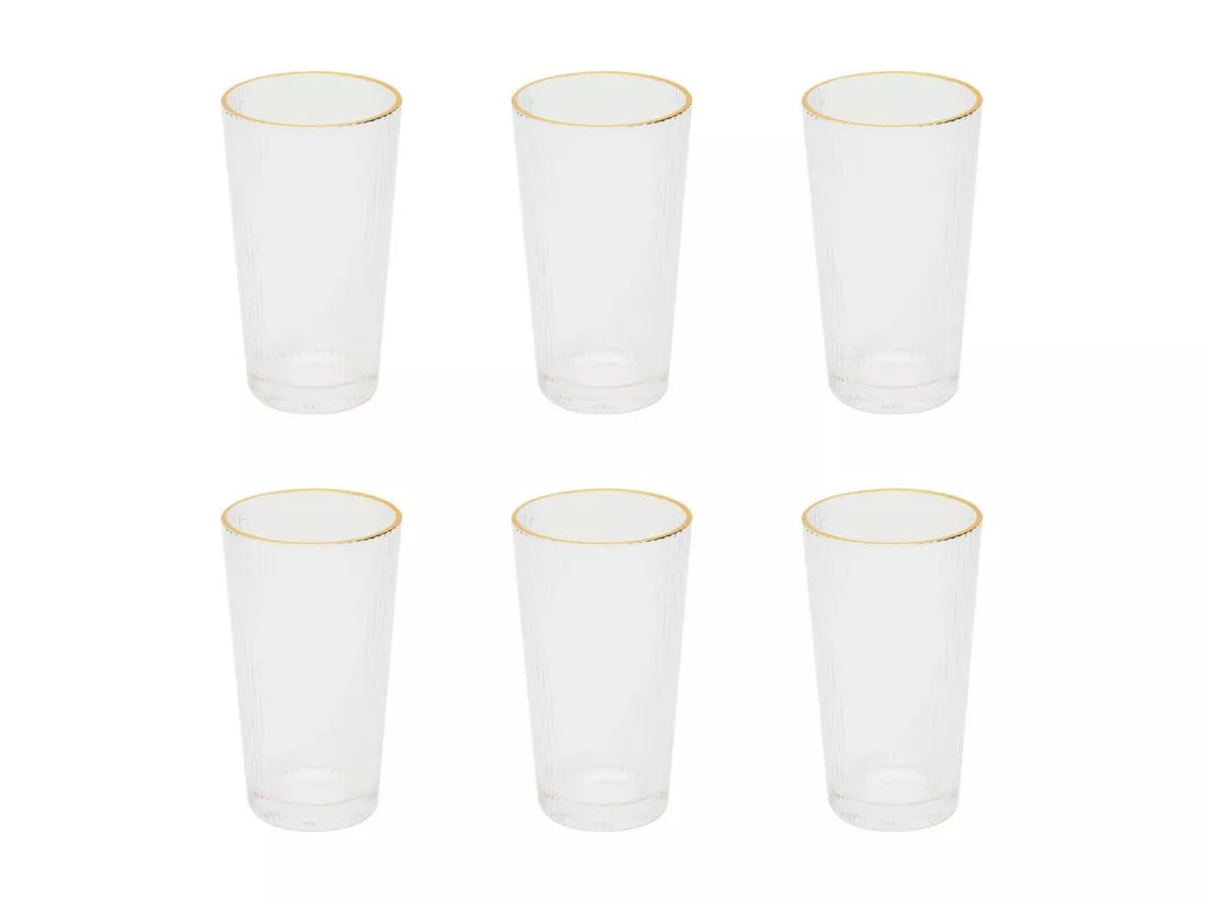 Lot de 6 Verres Design 