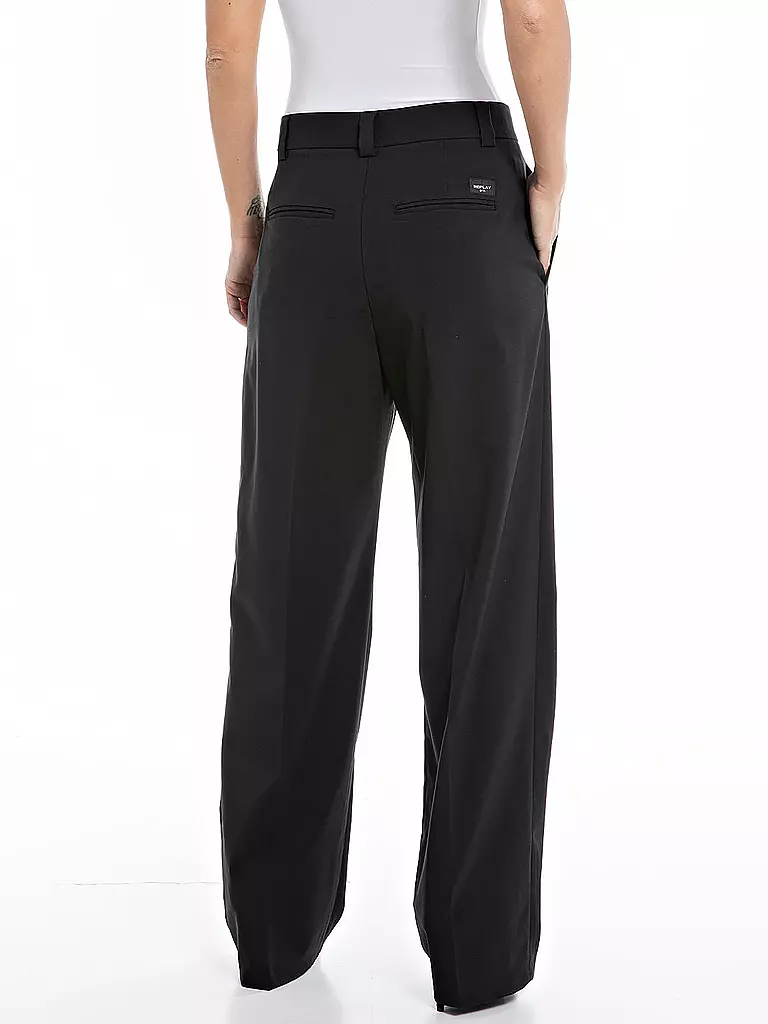 REPLAY Marlenehose schwarz
