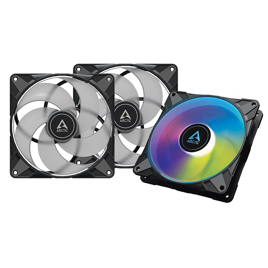 Arctic P14 PWM PST ARGB - Noir - Pack de 3