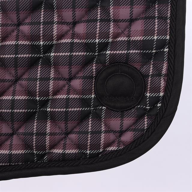 Zadeldek Montar MOCheri All Over Printed Checked Springen Donkerpaars