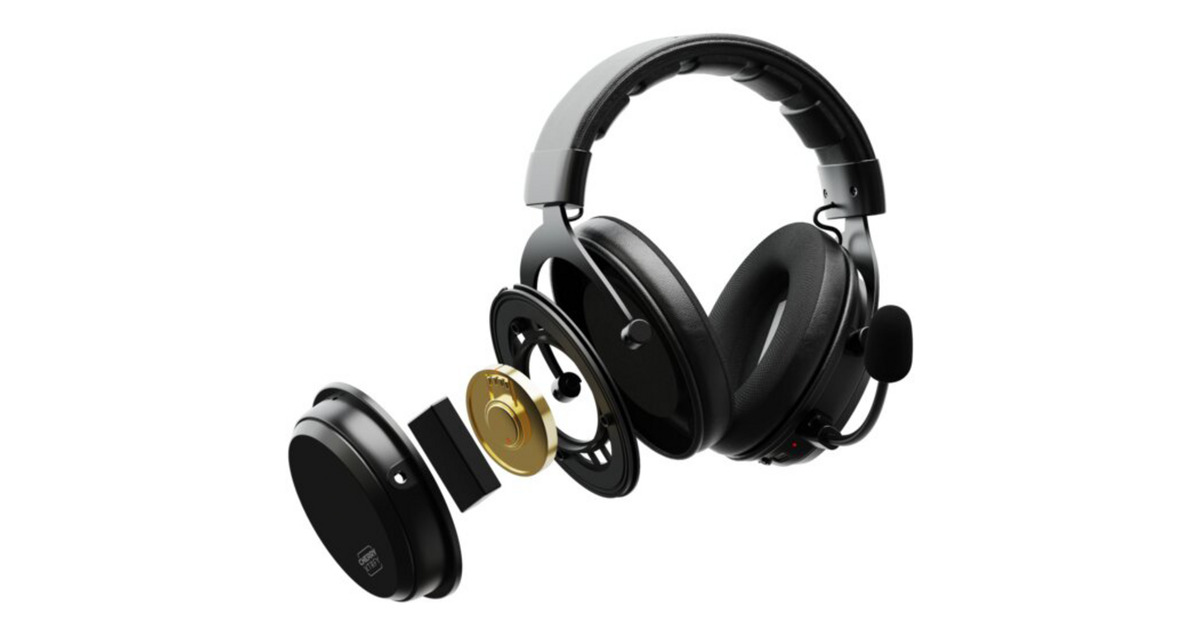 CHERRYXTRFY H3 Wireless over-ear gaming headset  (Zwart, Bluetooth® 5.1)