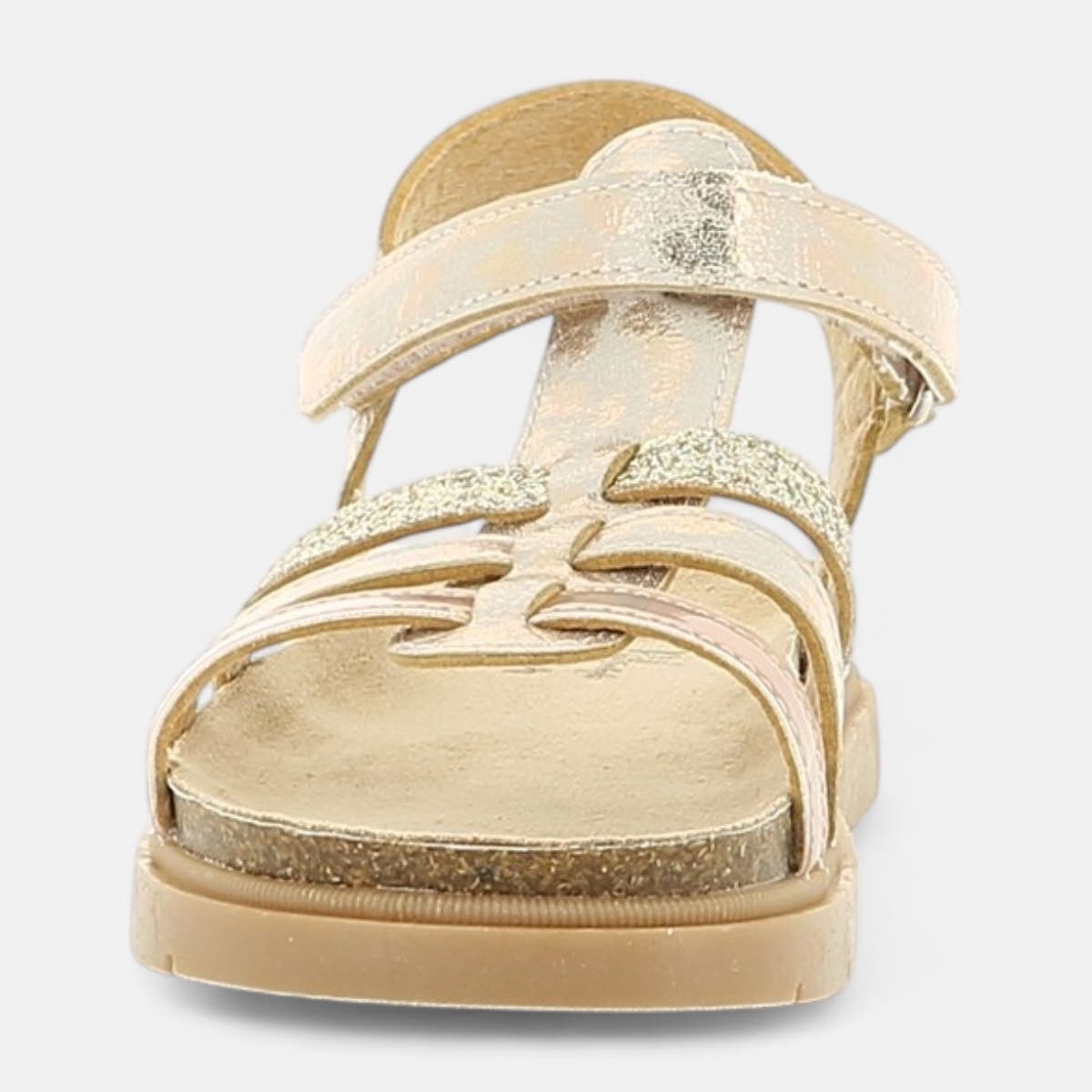 Mules semelle liège Fille rose