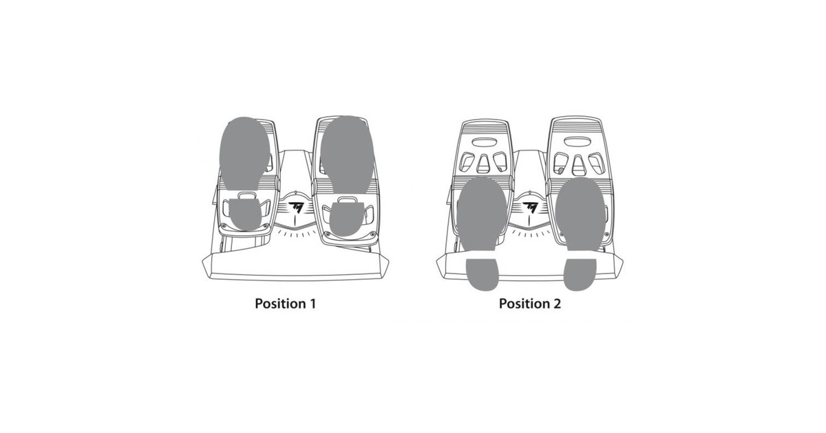 ThrustmasterT.Flight Rudder Pedals  (Pc, PlayStation 4)