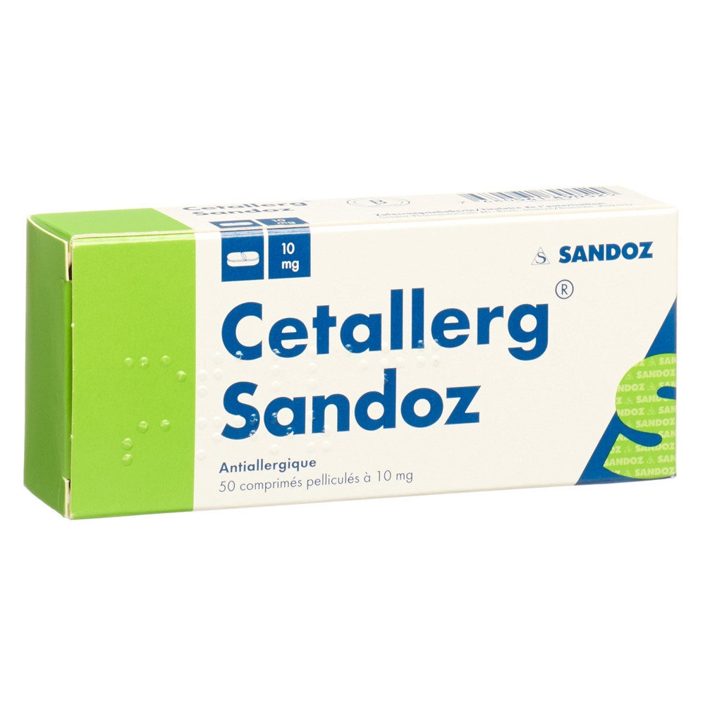 CETALLERG Sandoz Filmtabl 10 mg Blist 50 Stk