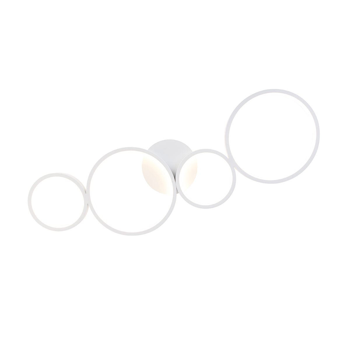 Plafondlamp wit incl. LED 3 staps dimbaar 4-lichts - Lupolo